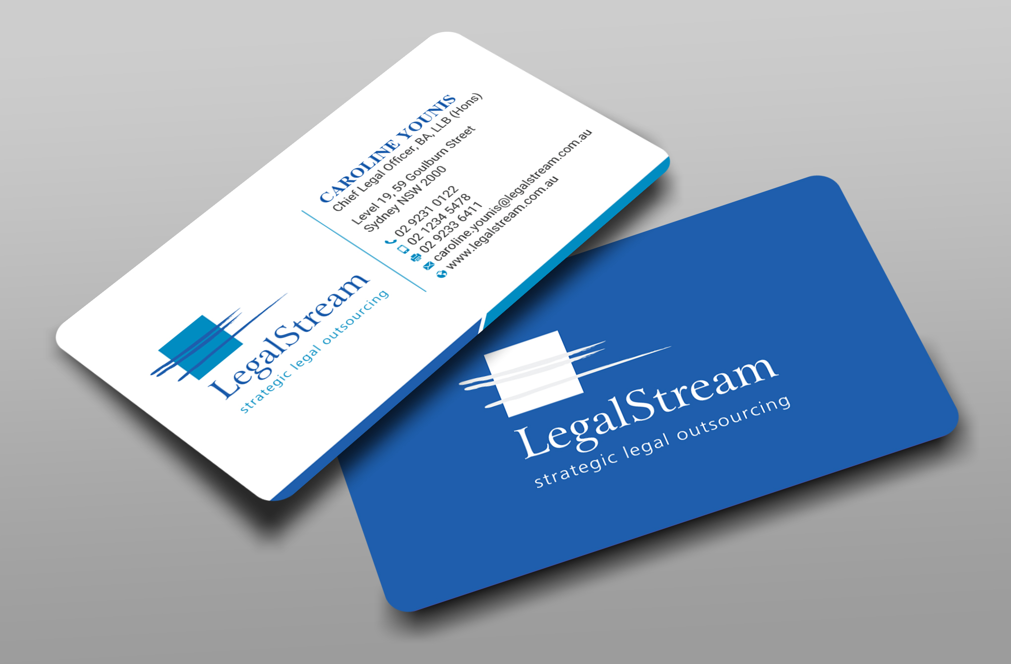 Business Card Design by Uttom 2 for LegalStream Australia Pty Ltd | Design #30066010