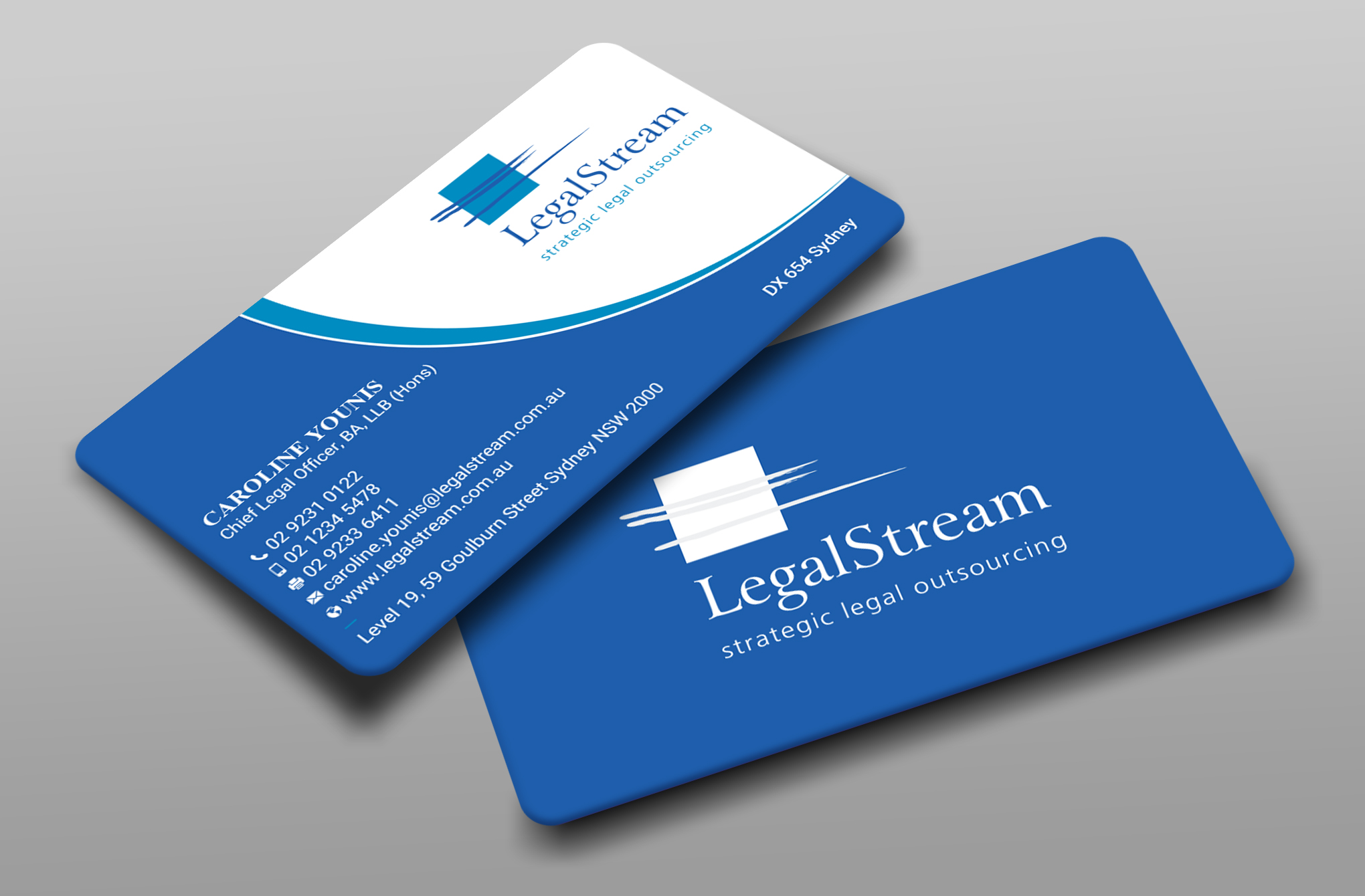 Business Card Design by Uttom 2 for LegalStream Australia Pty Ltd | Design #30066011