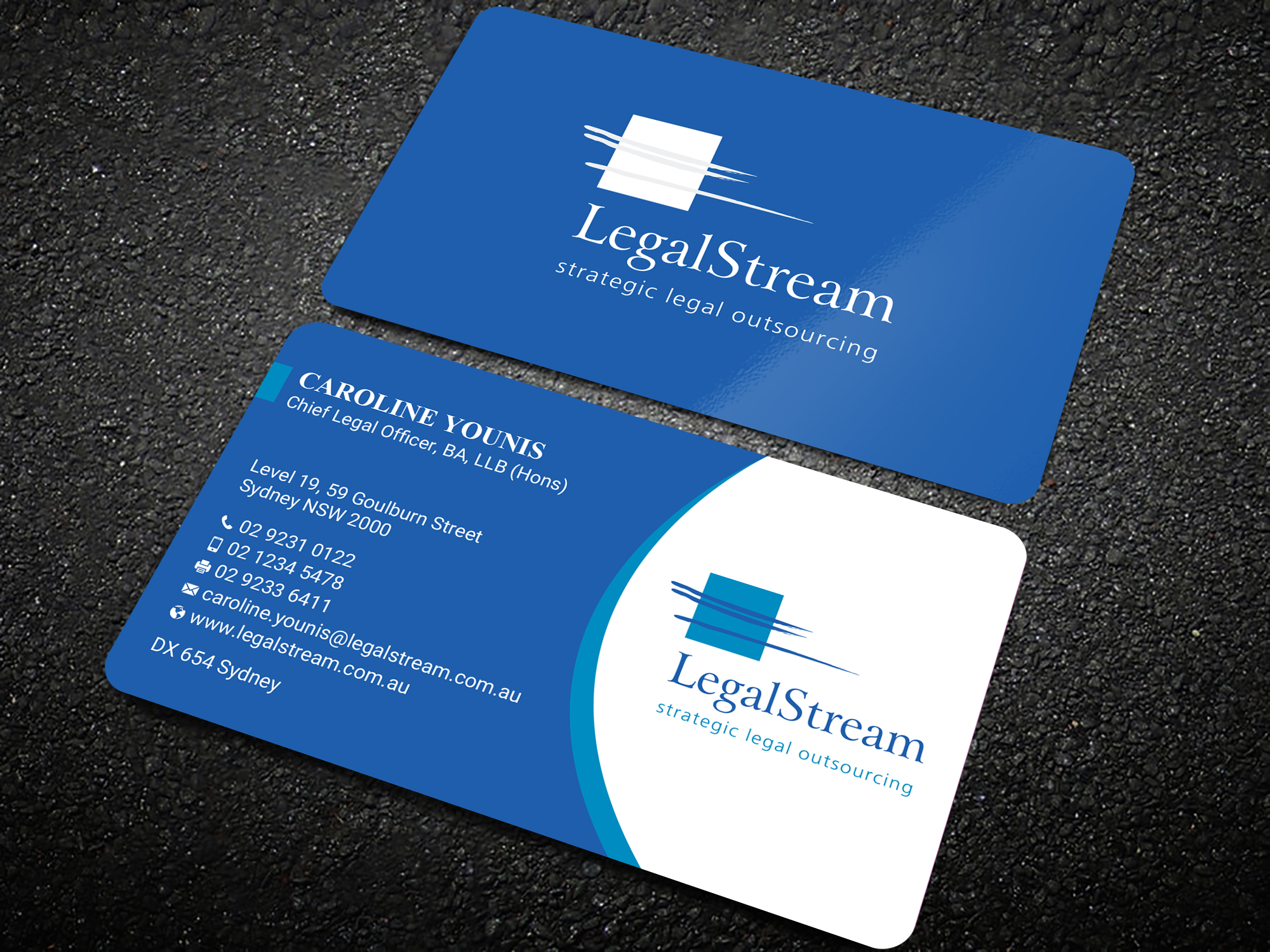 Business Card Design by Uttom 2 for LegalStream Australia Pty Ltd | Design #30066024