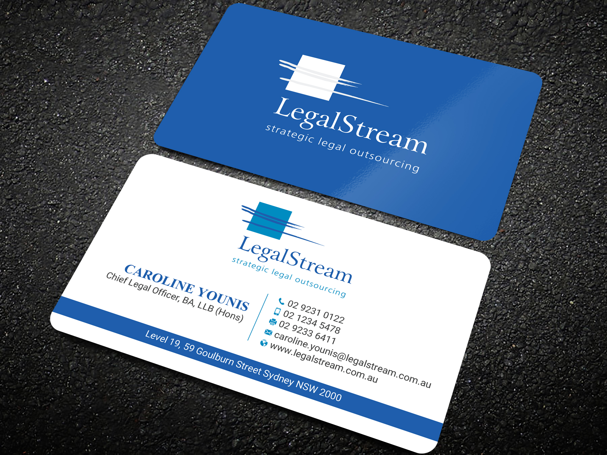 Business Card Design by Uttom 2 for LegalStream Australia Pty Ltd | Design #30066026