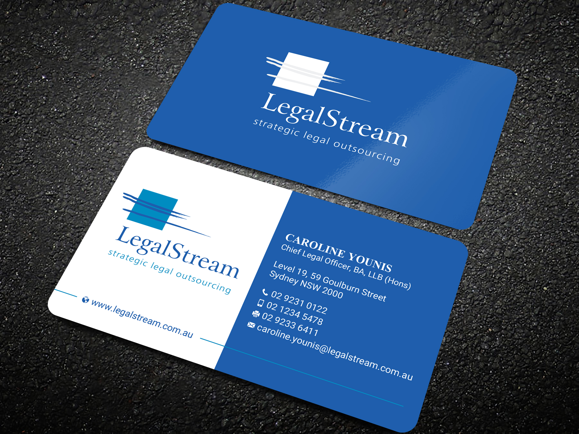 Business Card Design by Uttom 2 for LegalStream Australia Pty Ltd | Design #30066027