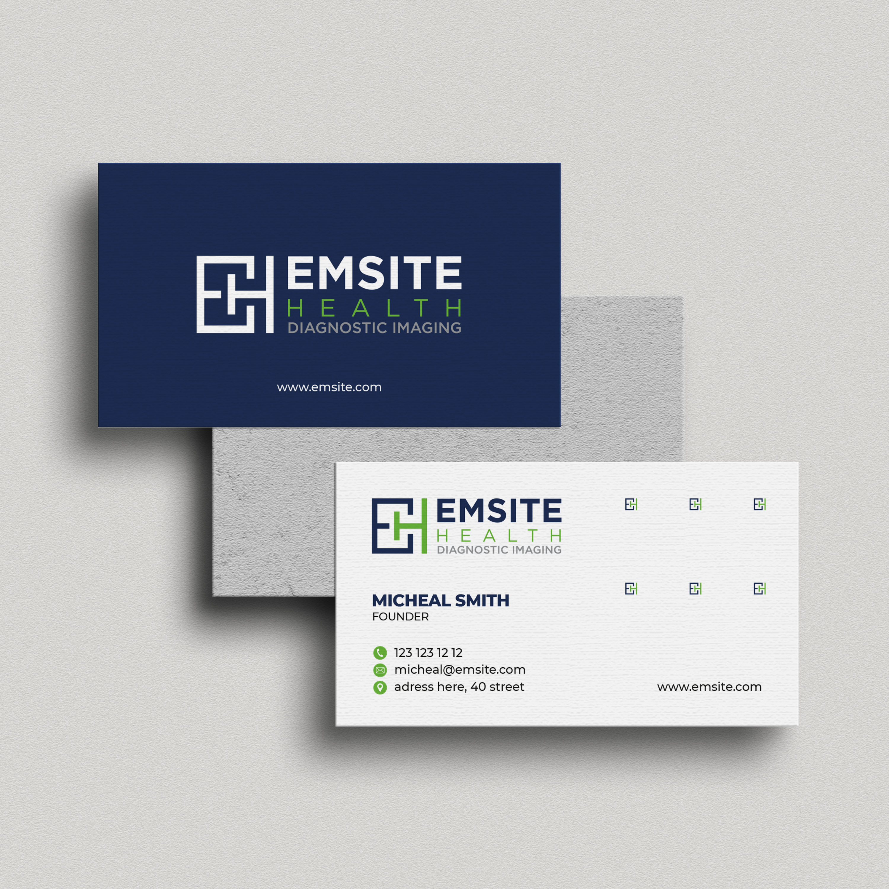 Business Card Design by Tilt for Emsite Health | Design #30111178