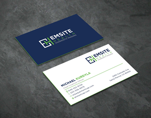 Business Card Design by Creative Moon Design for Emsite Health | Design: #30108431