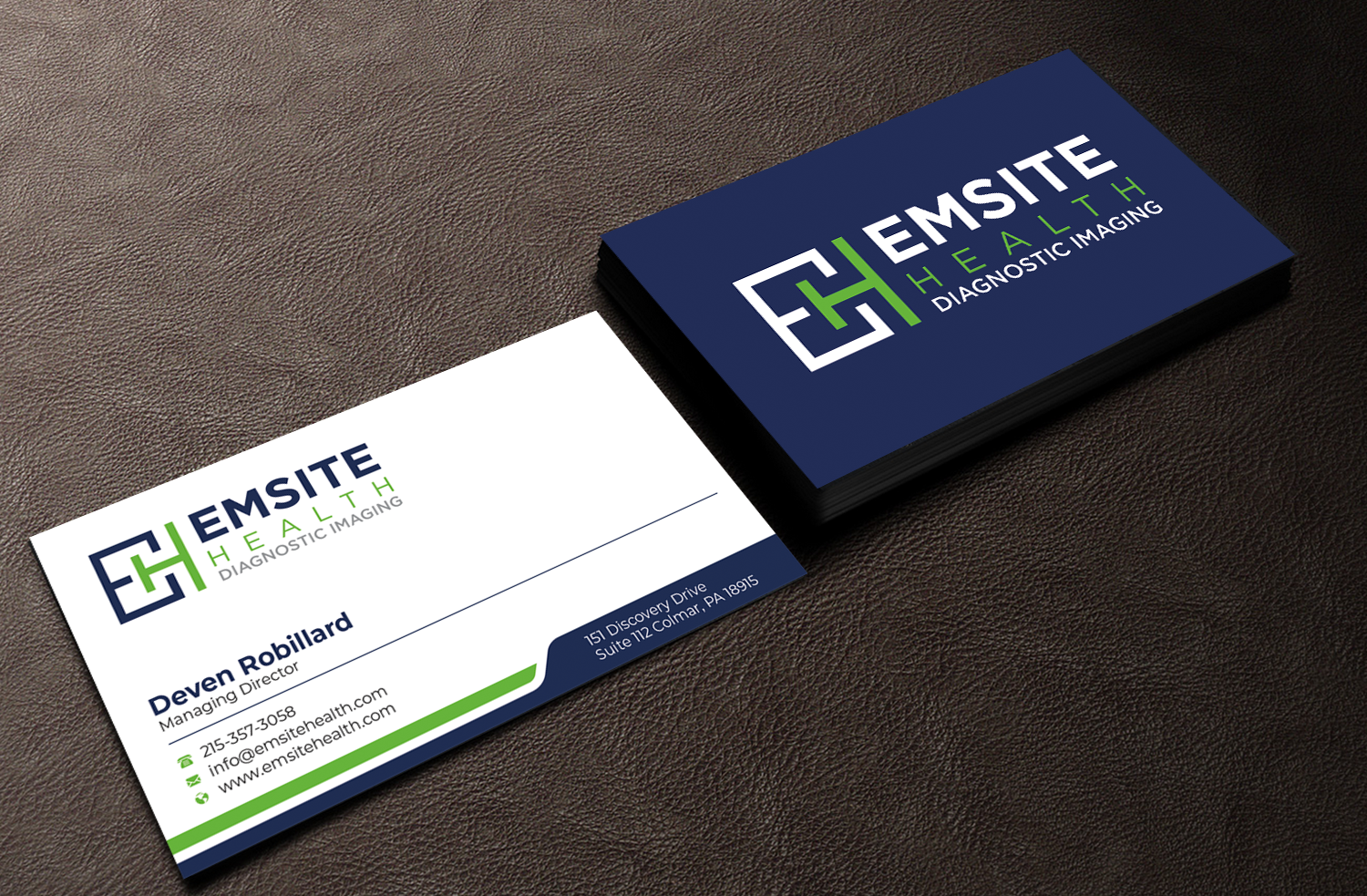 Business Card Design by Graphixpointt for Emsite Health | Design #30129188