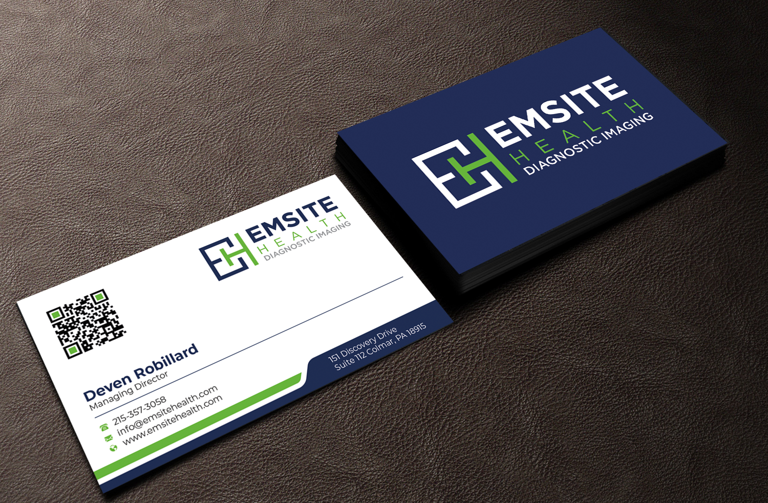 Business Card Design by Graphixpointt for Emsite Health | Design #30129189