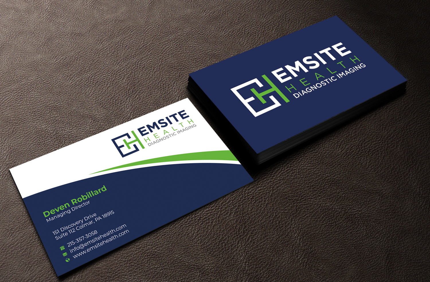 Business Card Design by Graphixpointt for Emsite Health | Design #30129191