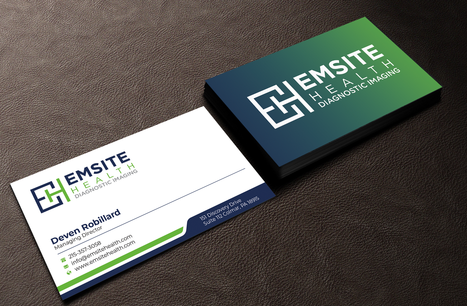 Business Card Design by Graphixpointt for Emsite Health | Design #30129192
