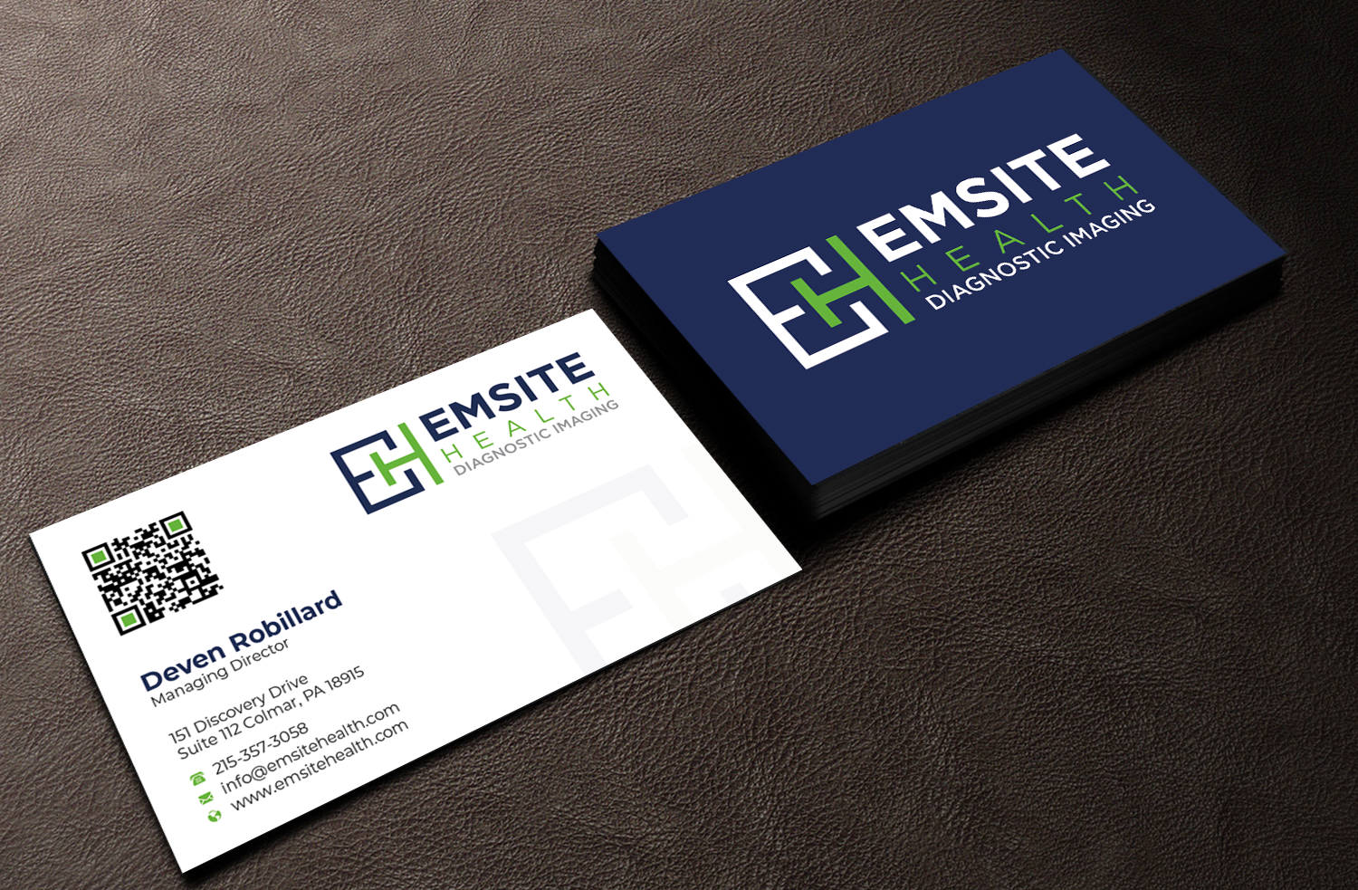Business Card Design by Graphixpointt for Emsite Health | Design #30129206