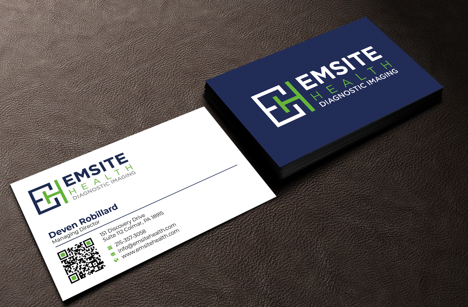 Business Card Design by Graphixpointt for Emsite Health | Design #30129207