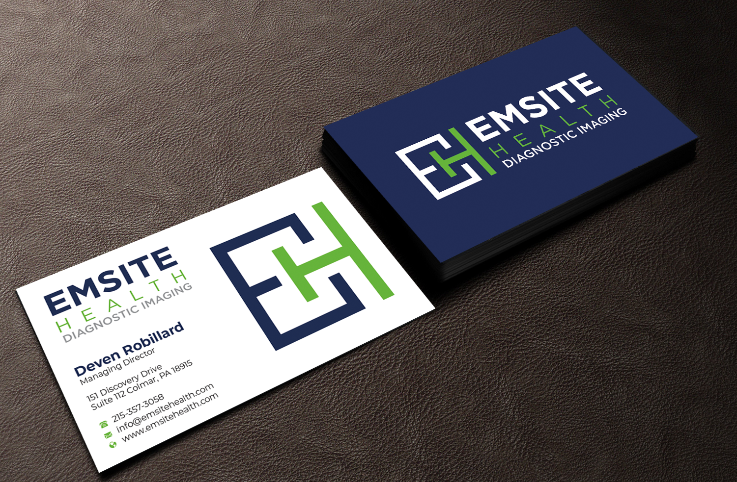 Business Card Design by Graphixpointt for Emsite Health | Design #30129213