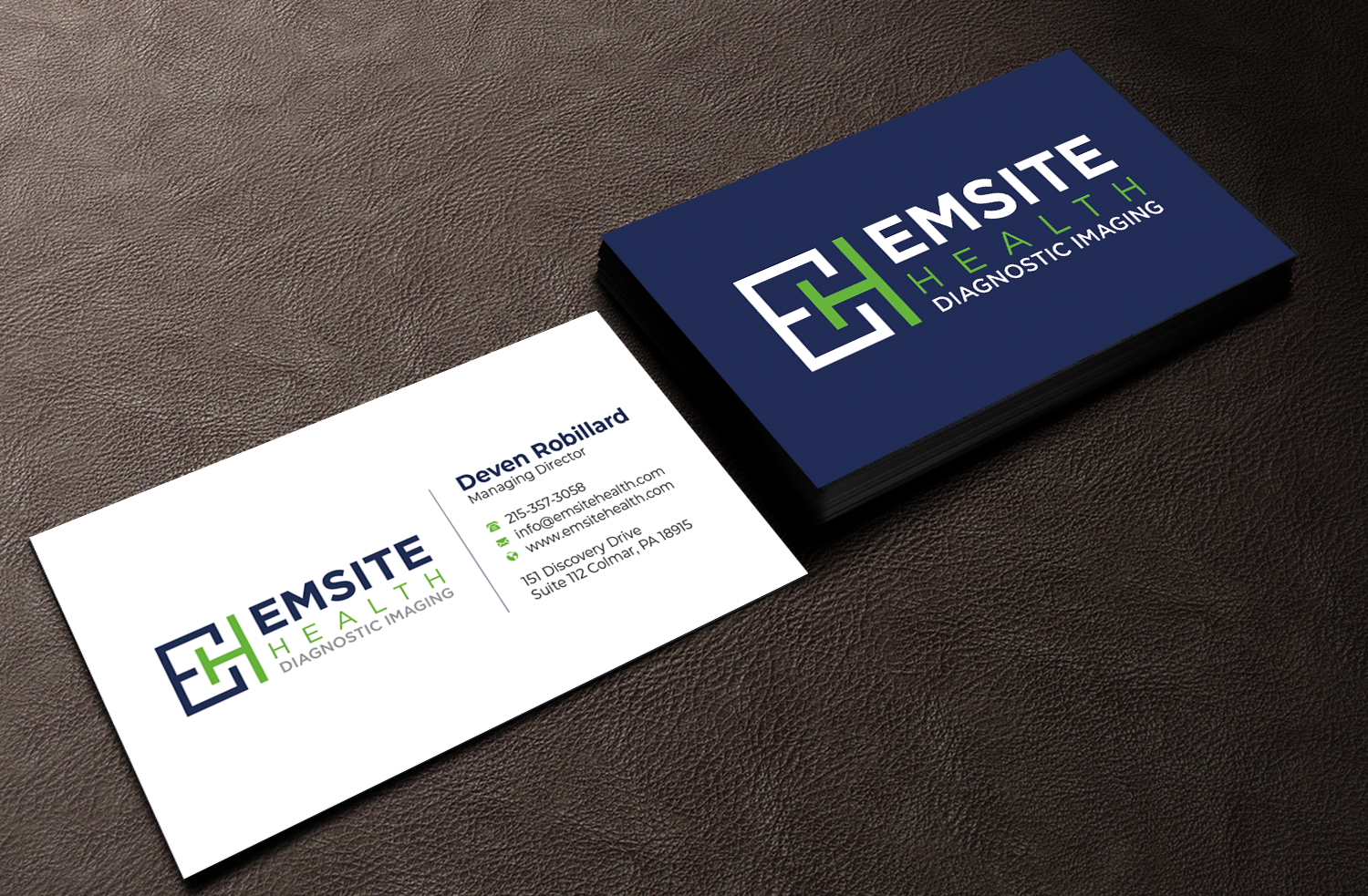 Business Card Design by Graphixpointt for Emsite Health | Design #30129216