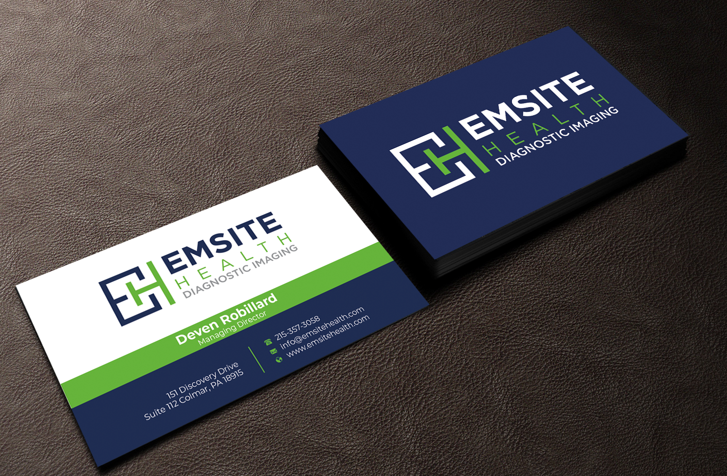 Business Card Design by Graphixpointt for Emsite Health | Design #30129256