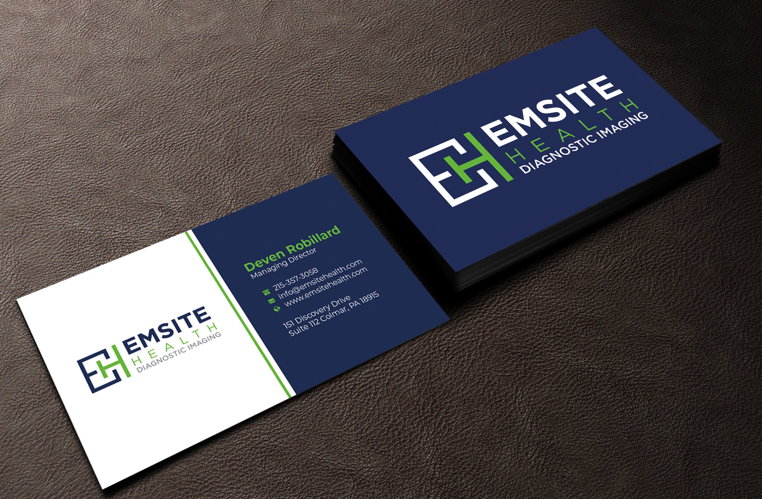 Visitenkarten-Design von Graphixpointt für Emsite Health | Design #30129257