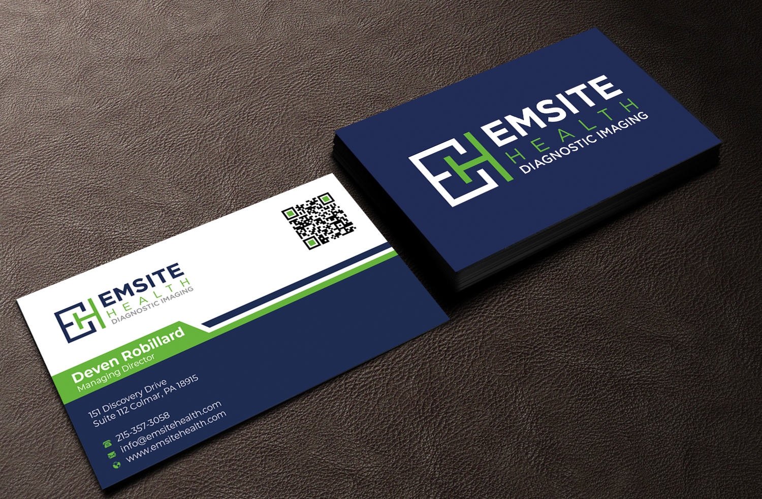 Business Card Design by Graphixpointt for Emsite Health | Design #30129258