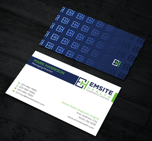 Business Card Design by Sun Moon Graphic Designer for Emsite Health | Design: #30111914