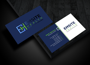 Business Card Design by Sun Moon Graphic Designer for Emsite Health | Design: #30111916