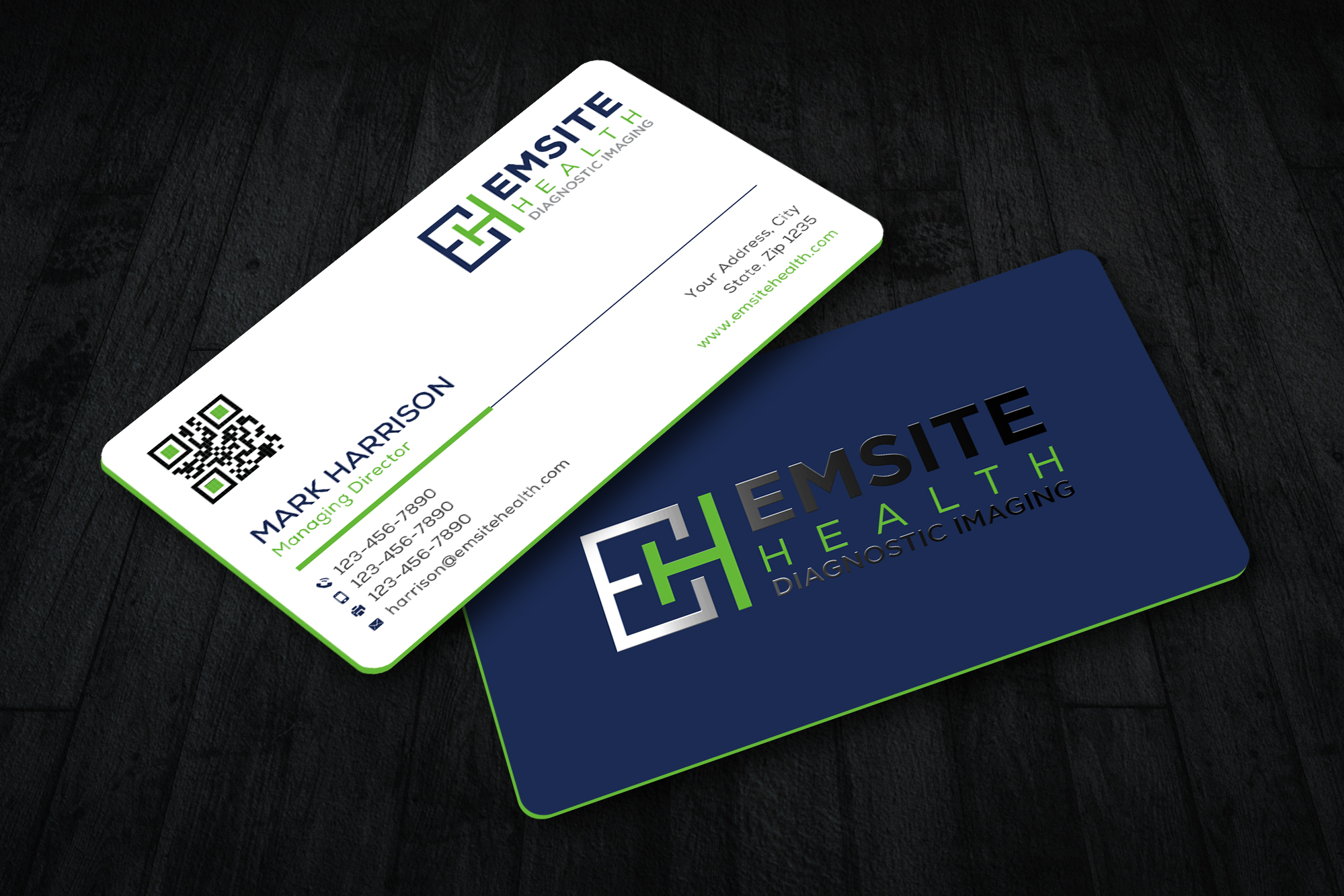 Diseño de Tarjeta de Presentación por Sun Moon Graphic Designer para Emsite Health | Diseño #30138002