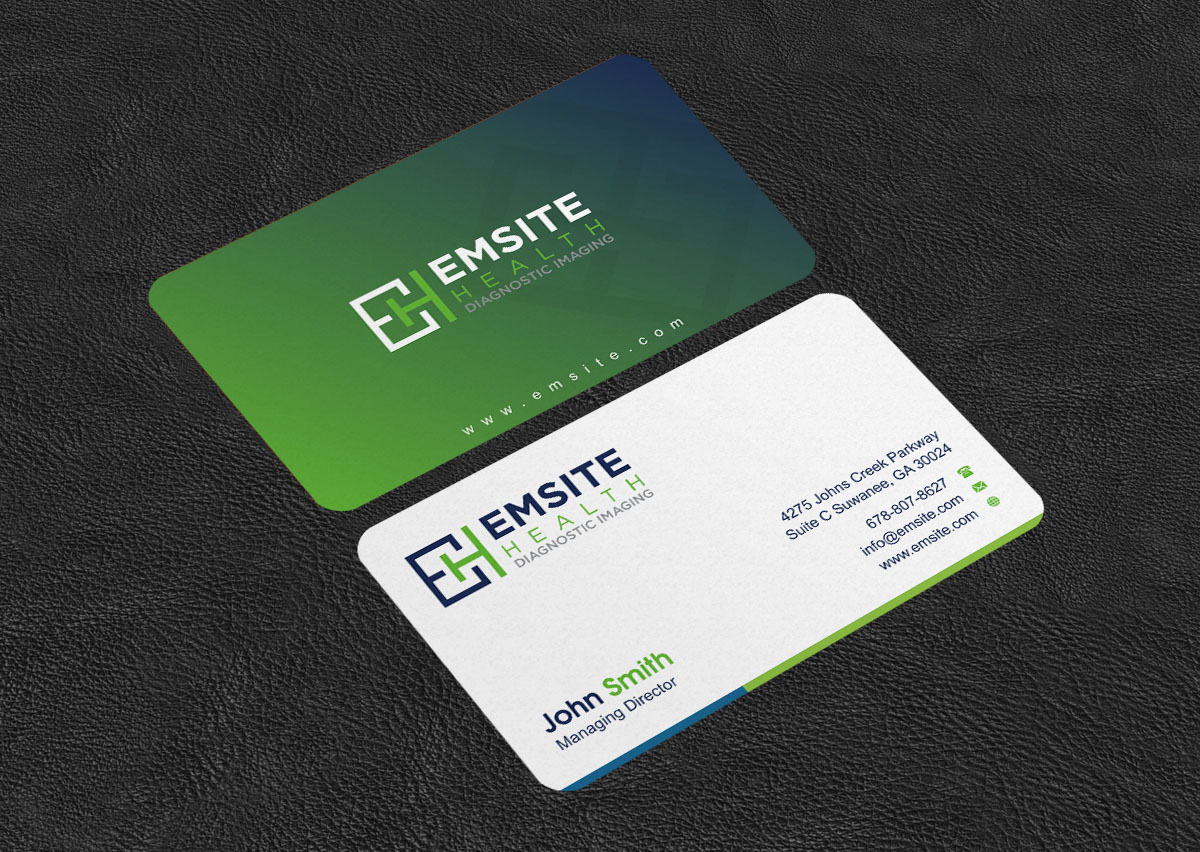 Business Card Design by INDIAN_Ashok for Emsite Health | Design #30118012