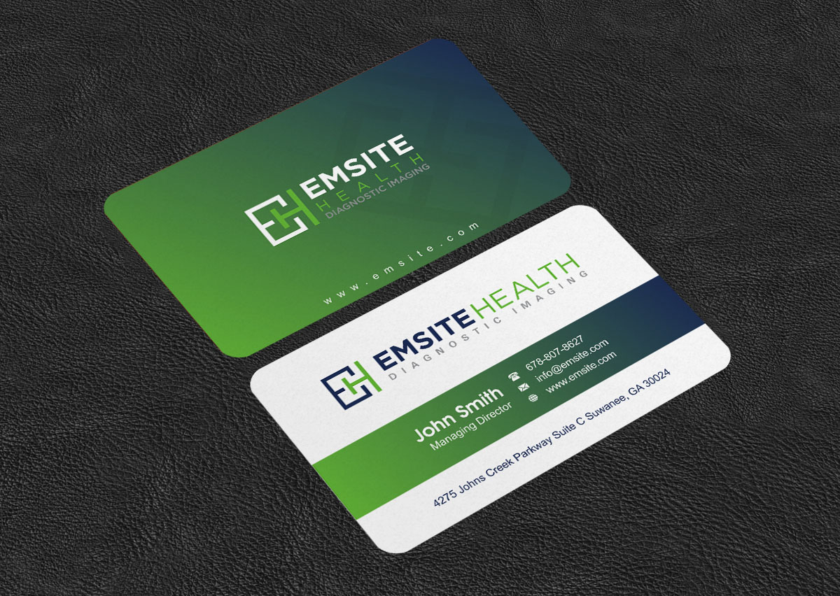 Business Card Design by INDIAN_Ashok for Emsite Health | Design #30118016