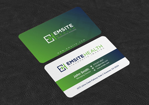 Business Card Design by INDIAN_Ashok for Emsite Health | Design: #30118016