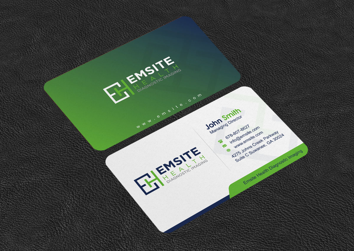 Business Card Design by INDIAN_Ashok for Emsite Health | Design #30118023