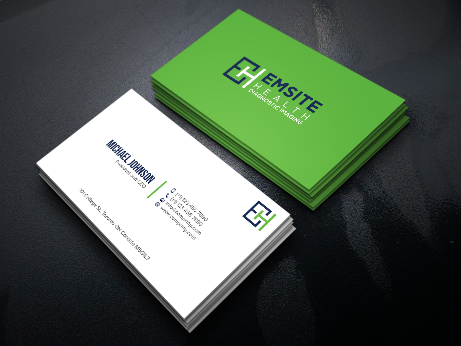 Business Card Design by DesignsTRIBE for Emsite Health | Design #30112970