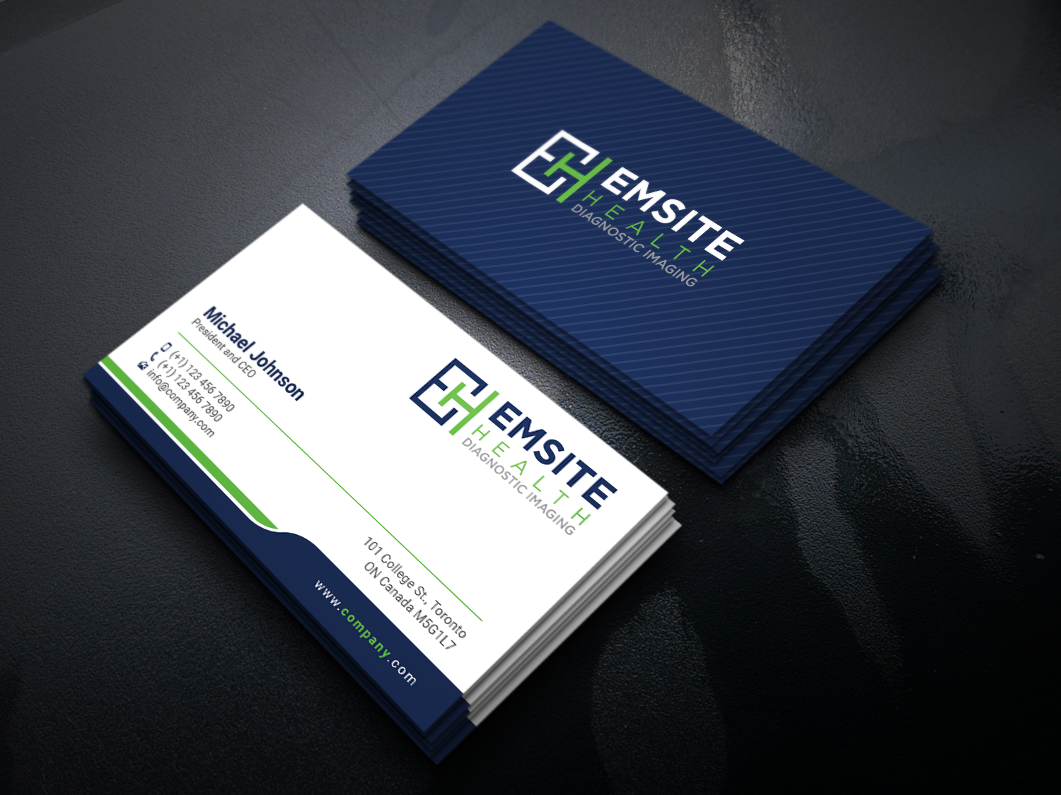 Business Card Design by DesignsTRIBE for Emsite Health | Design #30112981