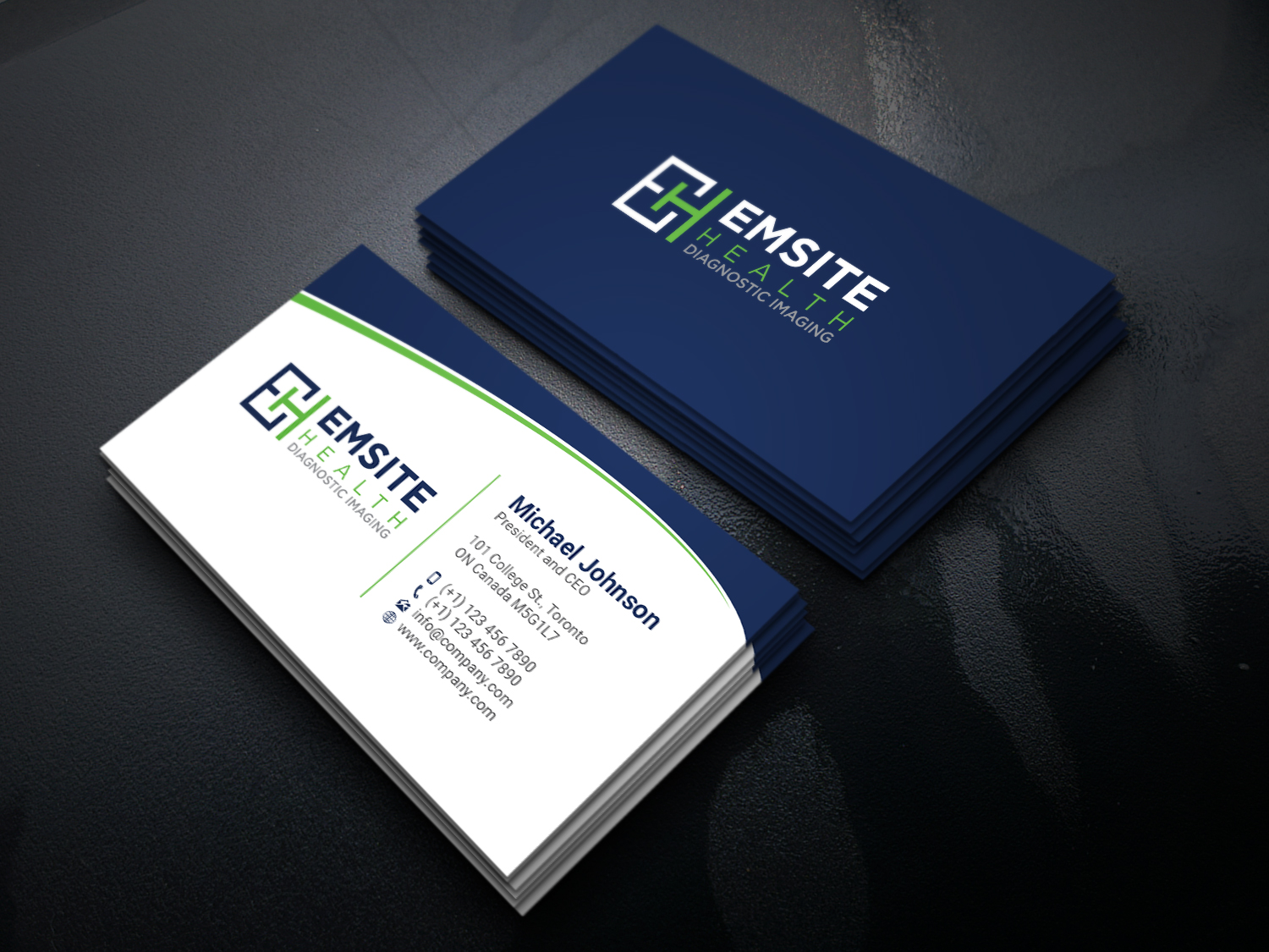 Business Card Design by DesignsTRIBE for Emsite Health | Design #30112985