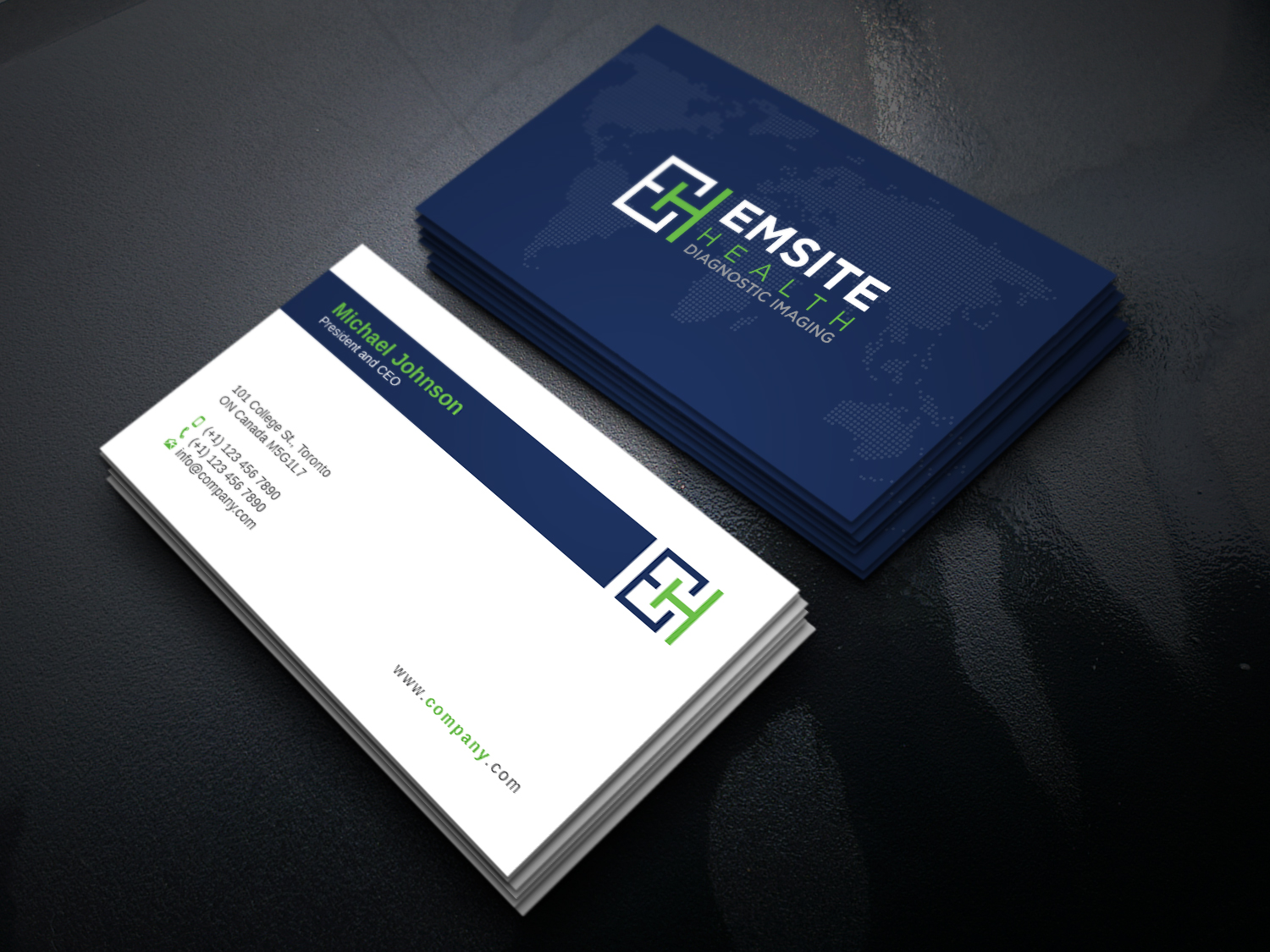 Business Card Design by DesignsTRIBE for Emsite Health | Design #30112986