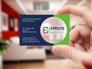 Diseño de Tarjeta de Presentación por Creations Box 2015 para Emsite Health | Diseño: #30133792