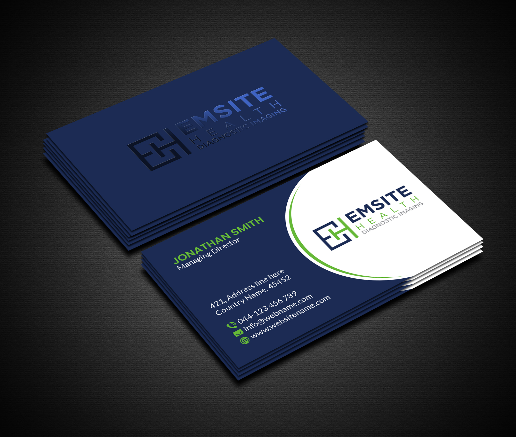Business Card Design by Creations Box 2015 for Emsite Health | Design #30133808
