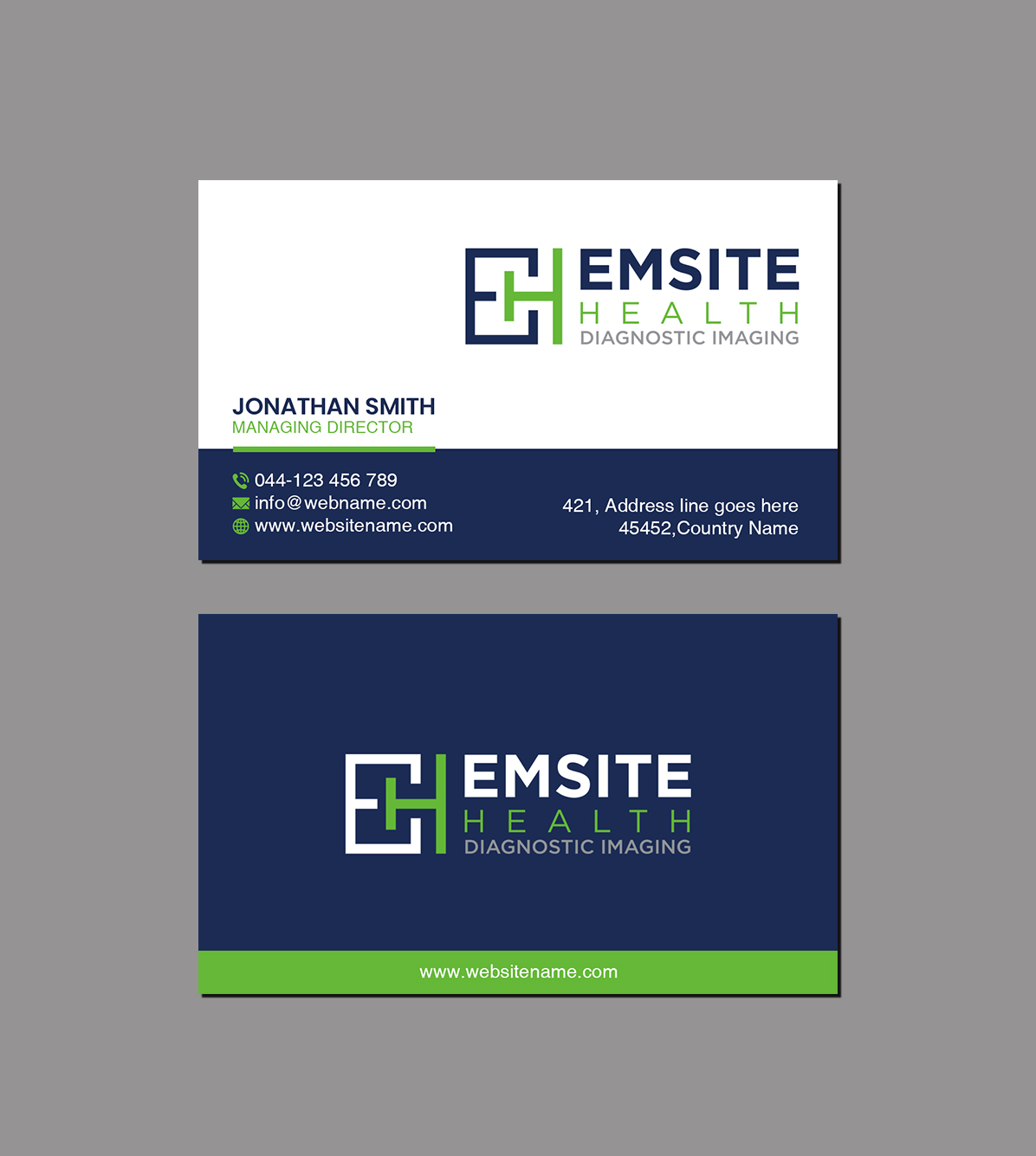 Diseño de Tarjeta de Presentación por Creations Box 2015 para Emsite Health | Diseño #30133821