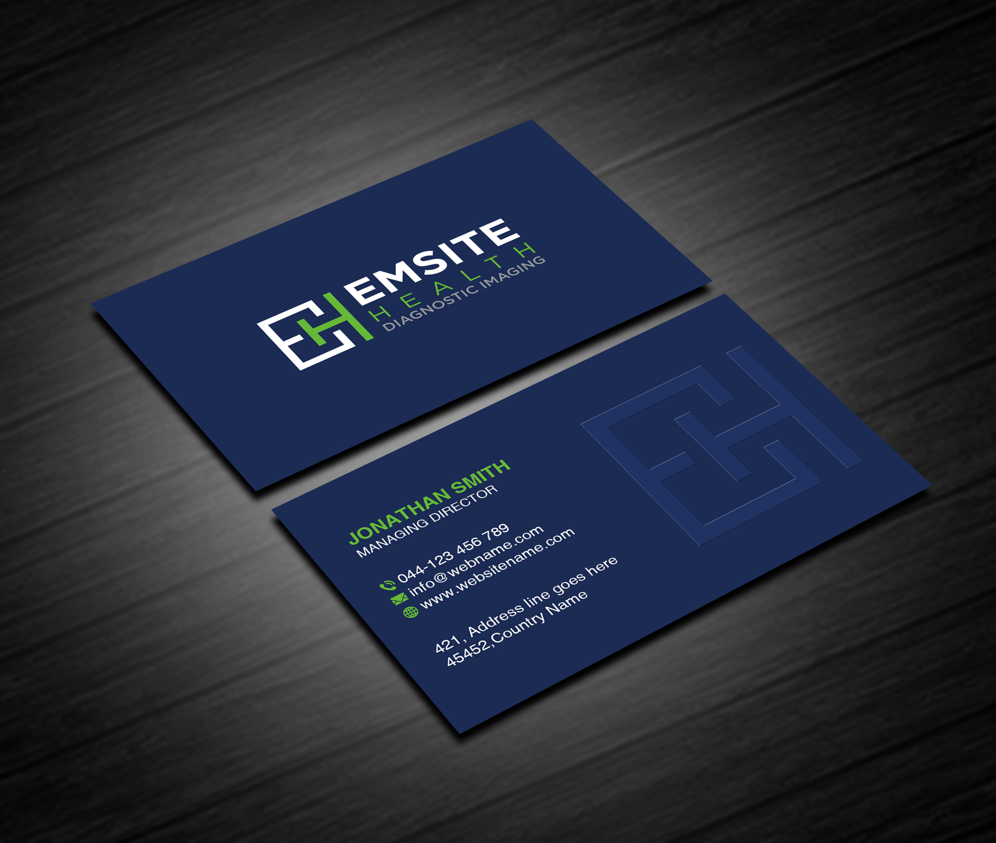 Diseño de Tarjeta de Presentación por Creations Box 2015 para Emsite Health | Diseño #30133824