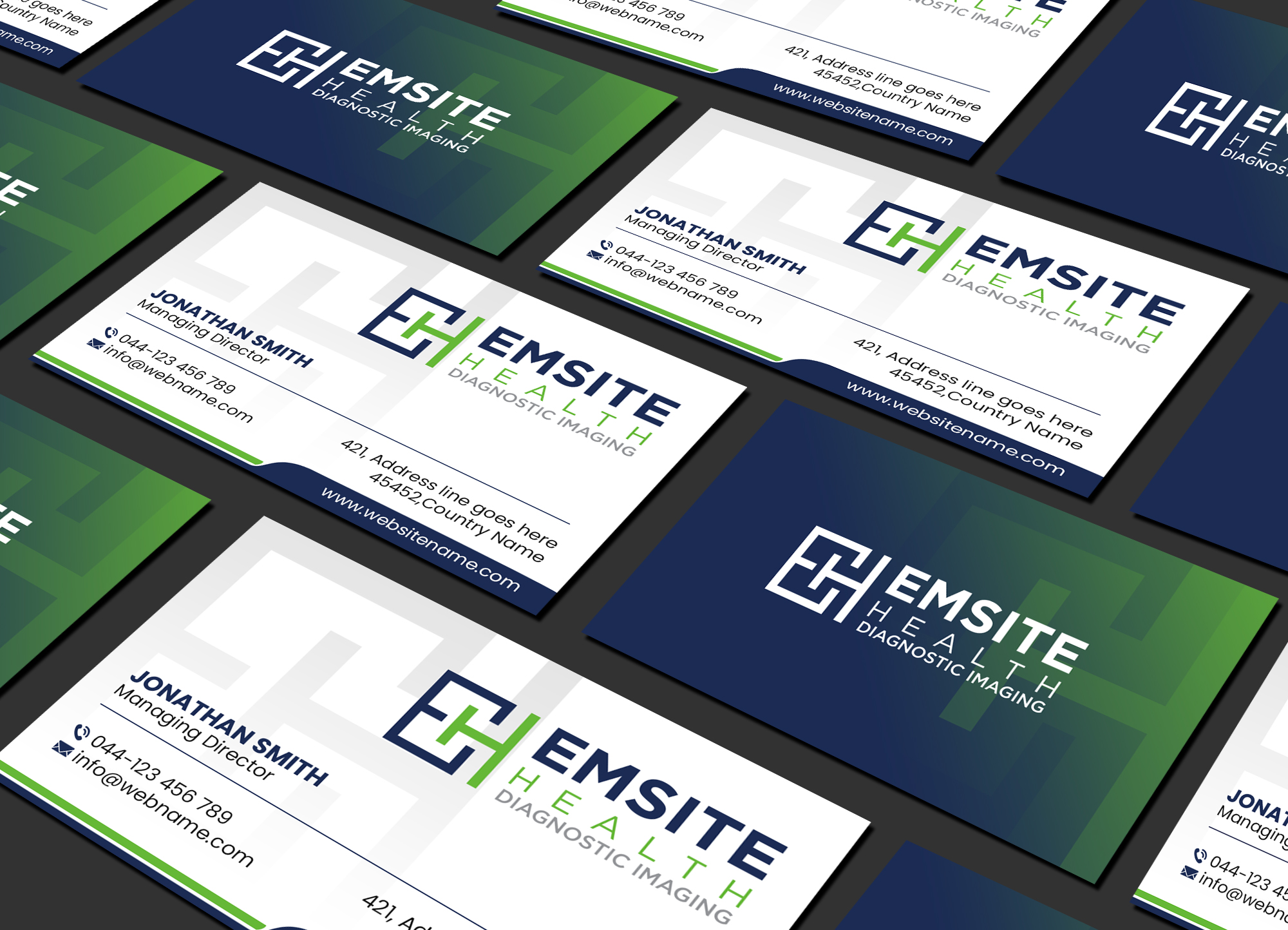 Diseño de Tarjeta de Presentación por Creations Box 2015 para Emsite Health | Diseño #30133825