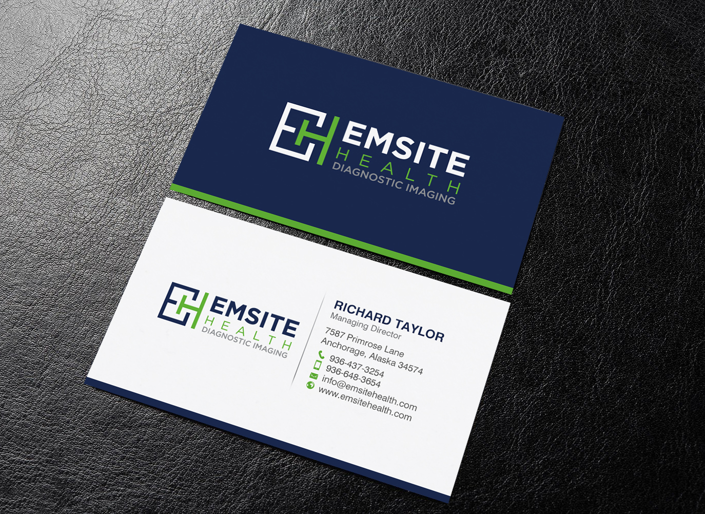 Business Card Design by chandrayaan.creative for Emsite Health | Design #30110039