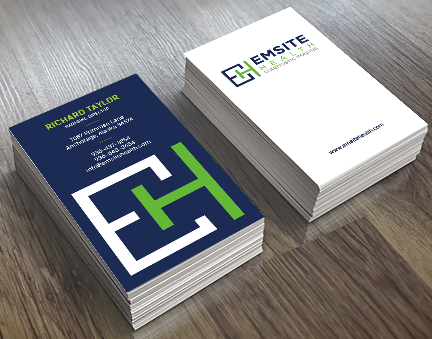 Diseño de Tarjeta de Presentación por chandrayaan.creative para Emsite Health | Diseño #30112050