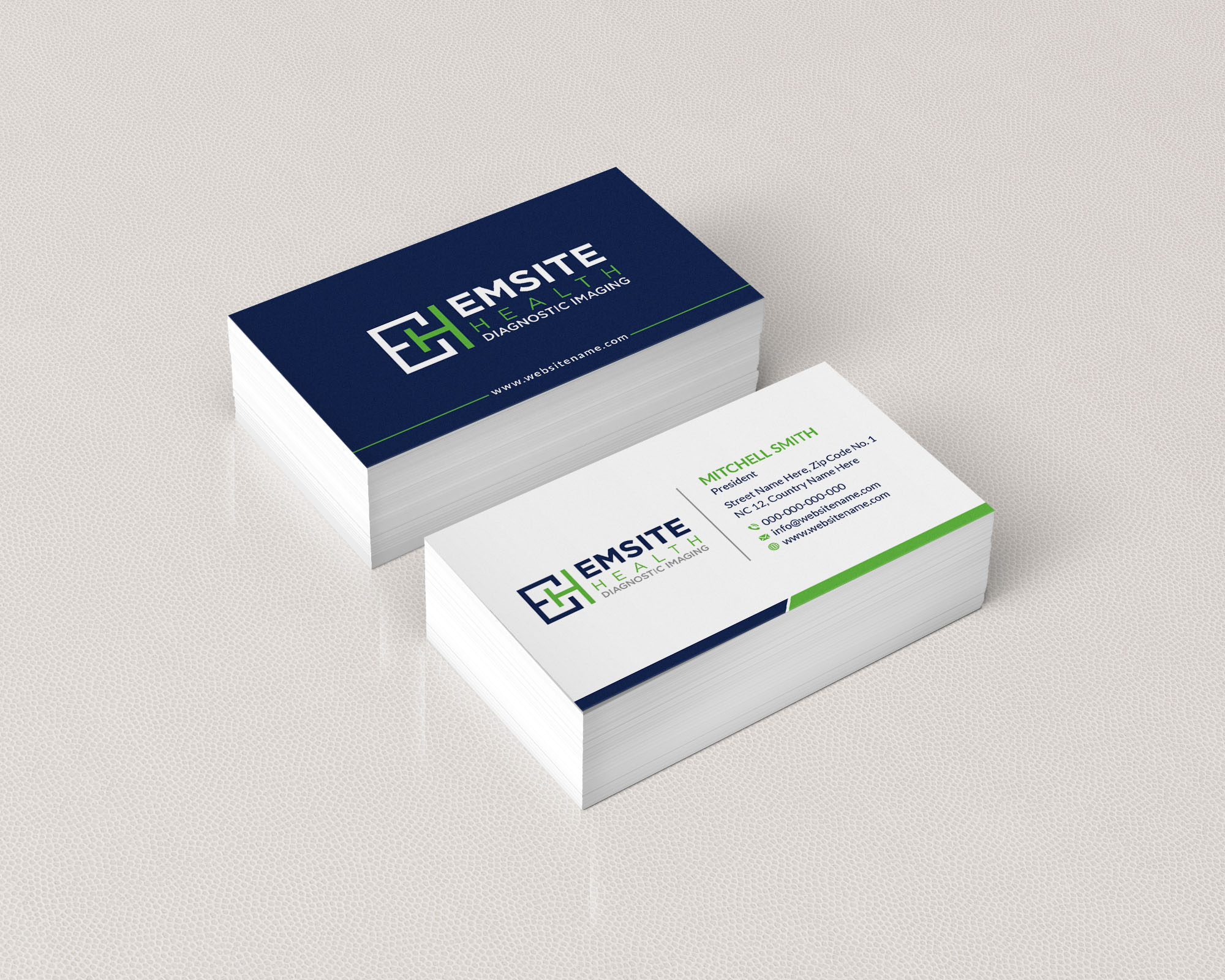 Business Card Design by T.R for Emsite Health | Design #30118344