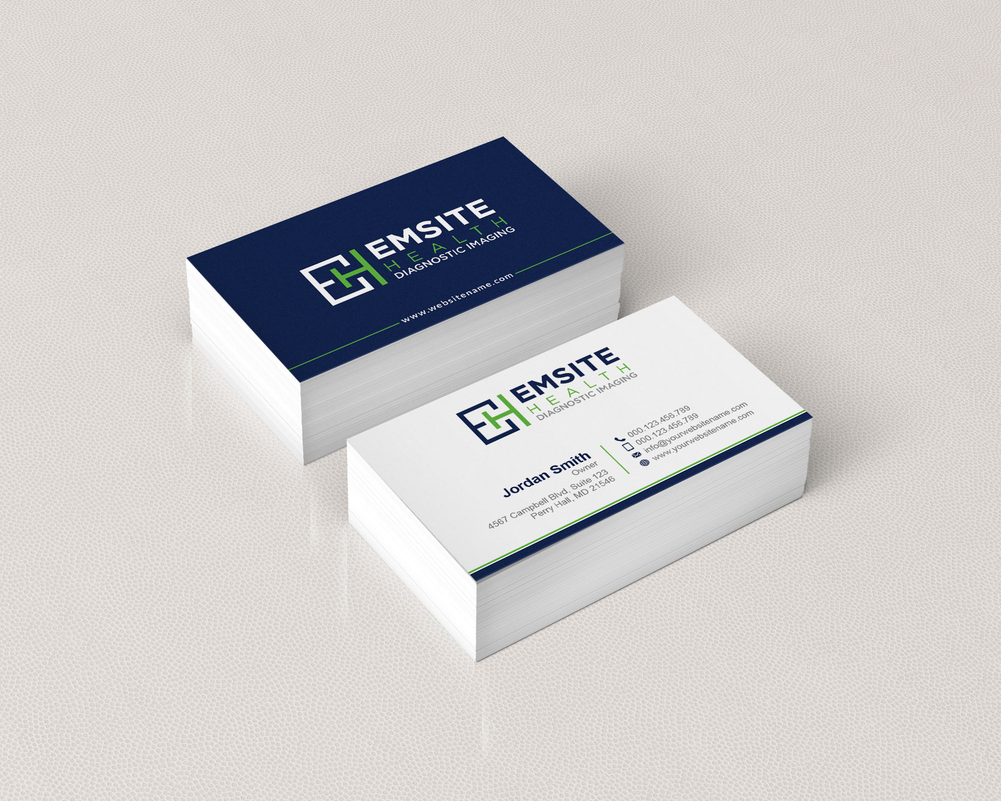 Business Card Design by T.R for Emsite Health | Design #30118369