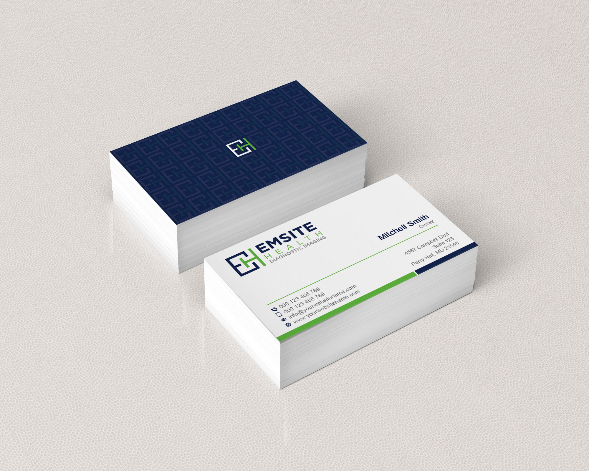 Business Card Design by T.R for Emsite Health | Design #30118410