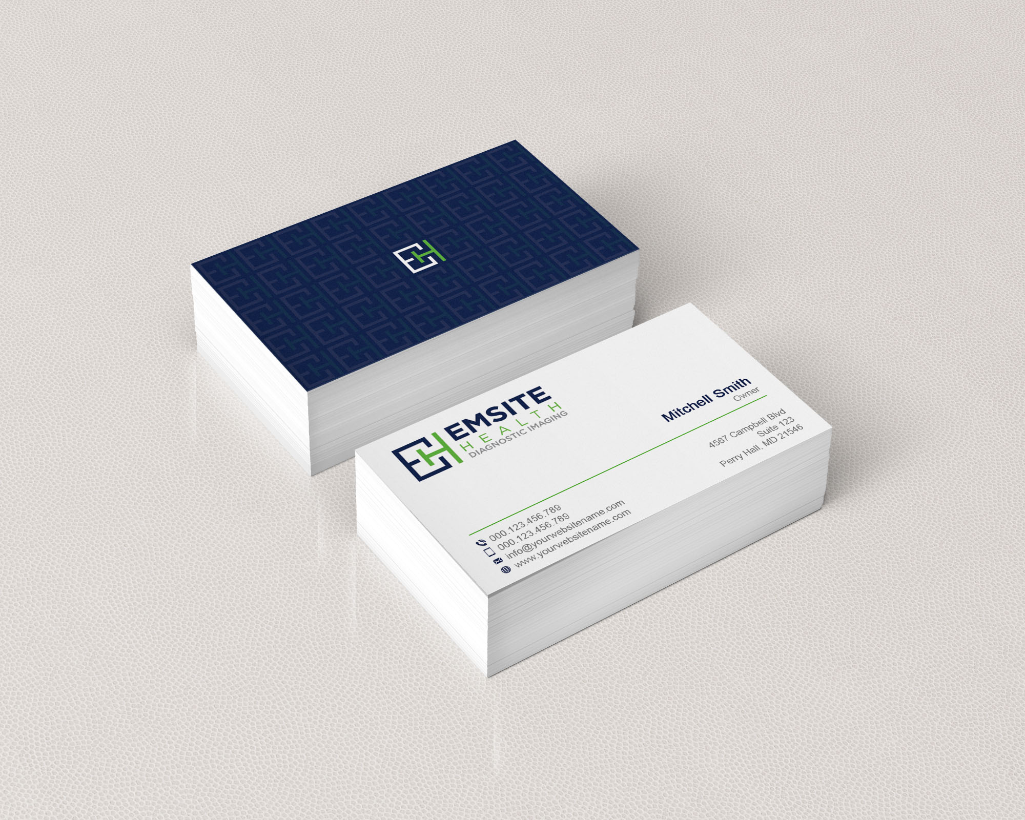 Business Card Design by T.R for Emsite Health | Design #30118413