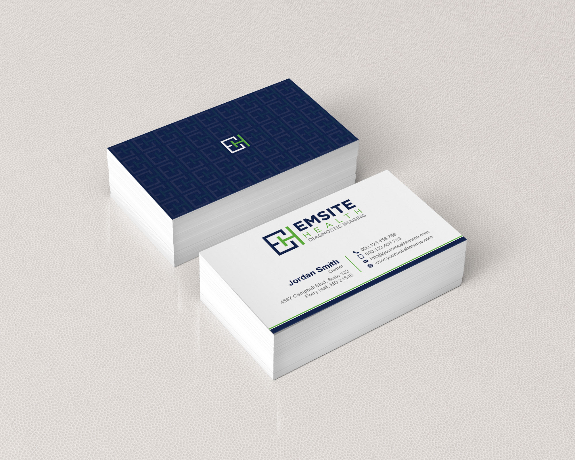 Business Card Design by T.R for Emsite Health | Design #30118418