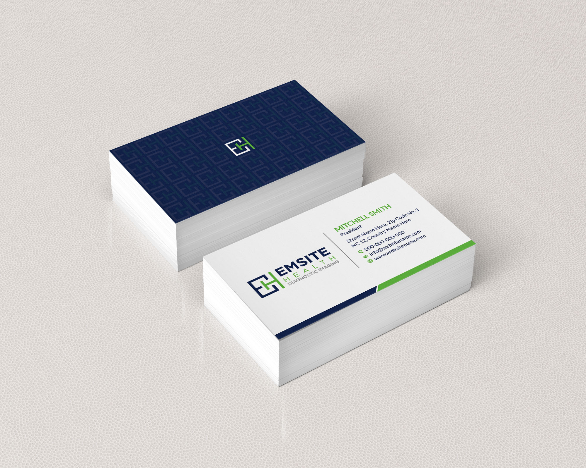 Business Card Design by T.R for Emsite Health | Design #30118419