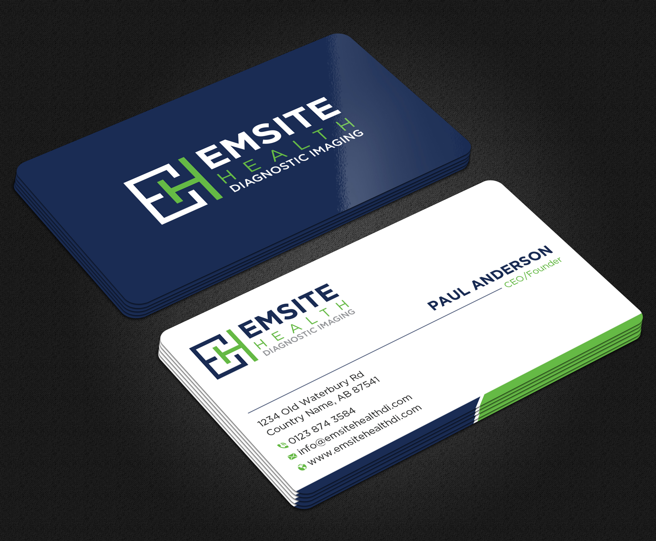 Business Card Design by Uttom 2 for Emsite Health | Design #30107026