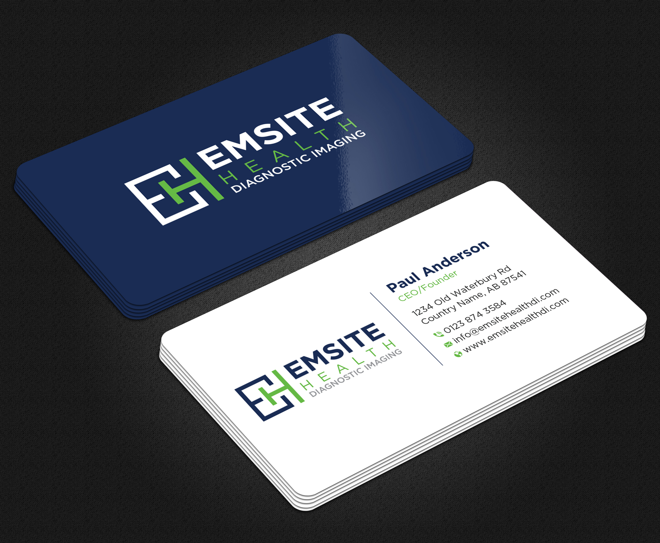 Business Card Design by Uttom 2 for Emsite Health | Design #30107029