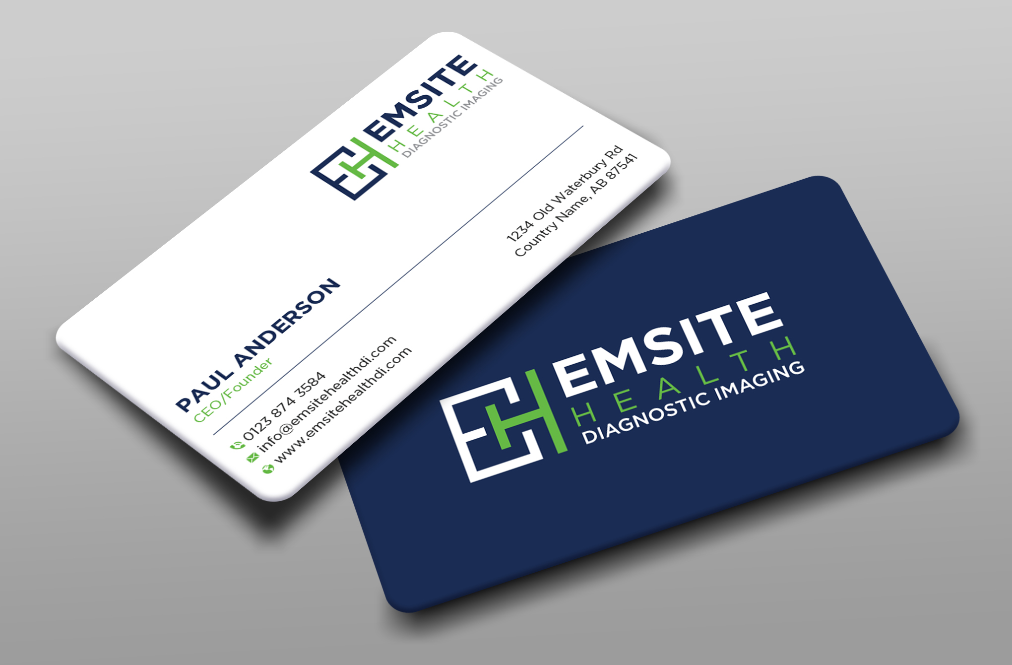Business Card Design by Uttom 2 for Emsite Health | Design #30107039