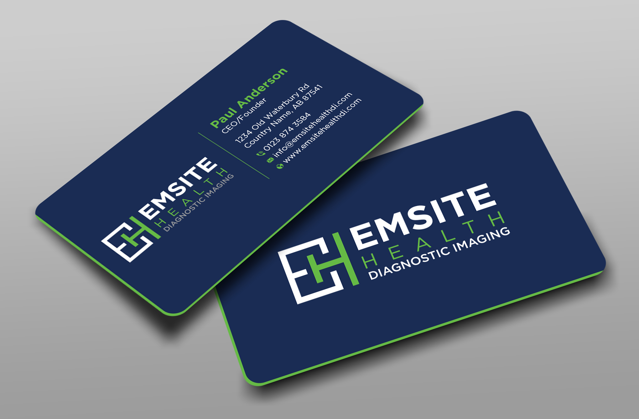 Business Card Design by Uttom 2 for Emsite Health | Design #30107421