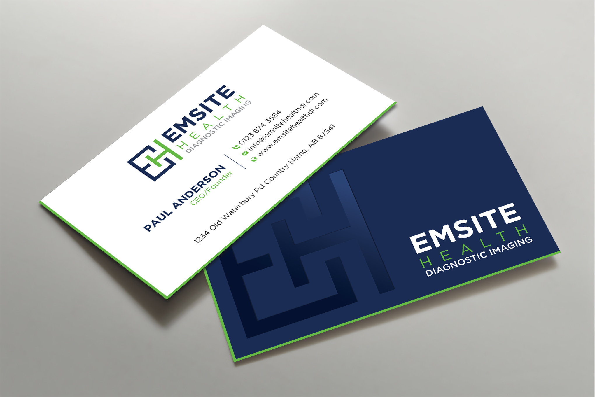 Business Card Design by Uttom 2 for Emsite Health | Design #30107422