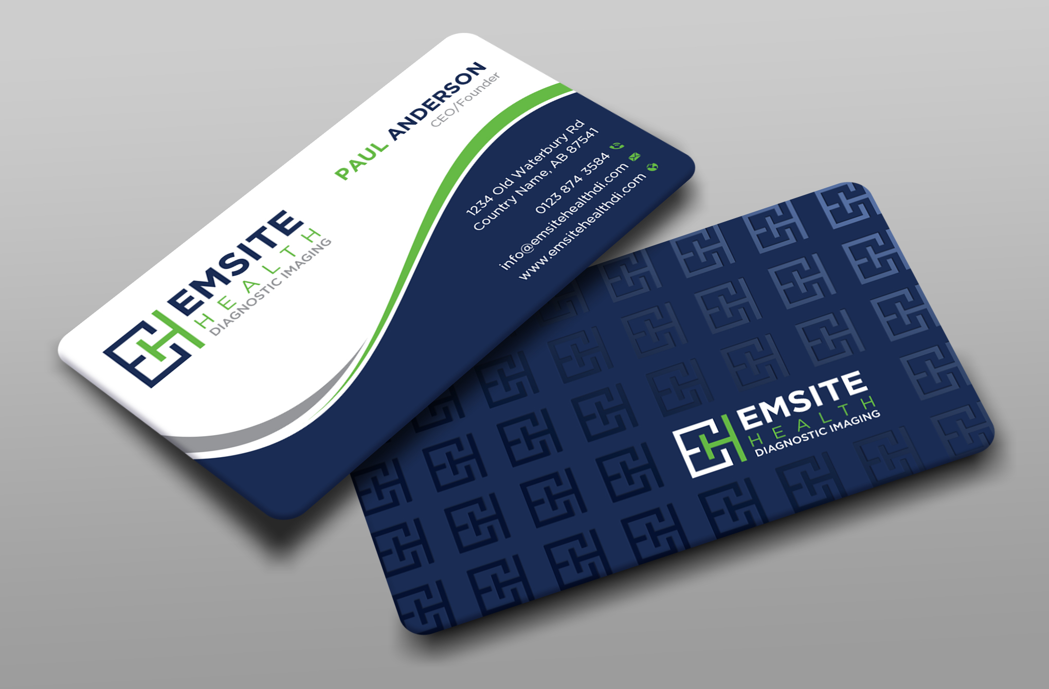 Business Card Design by Uttom 2 for Emsite Health | Design #30107607