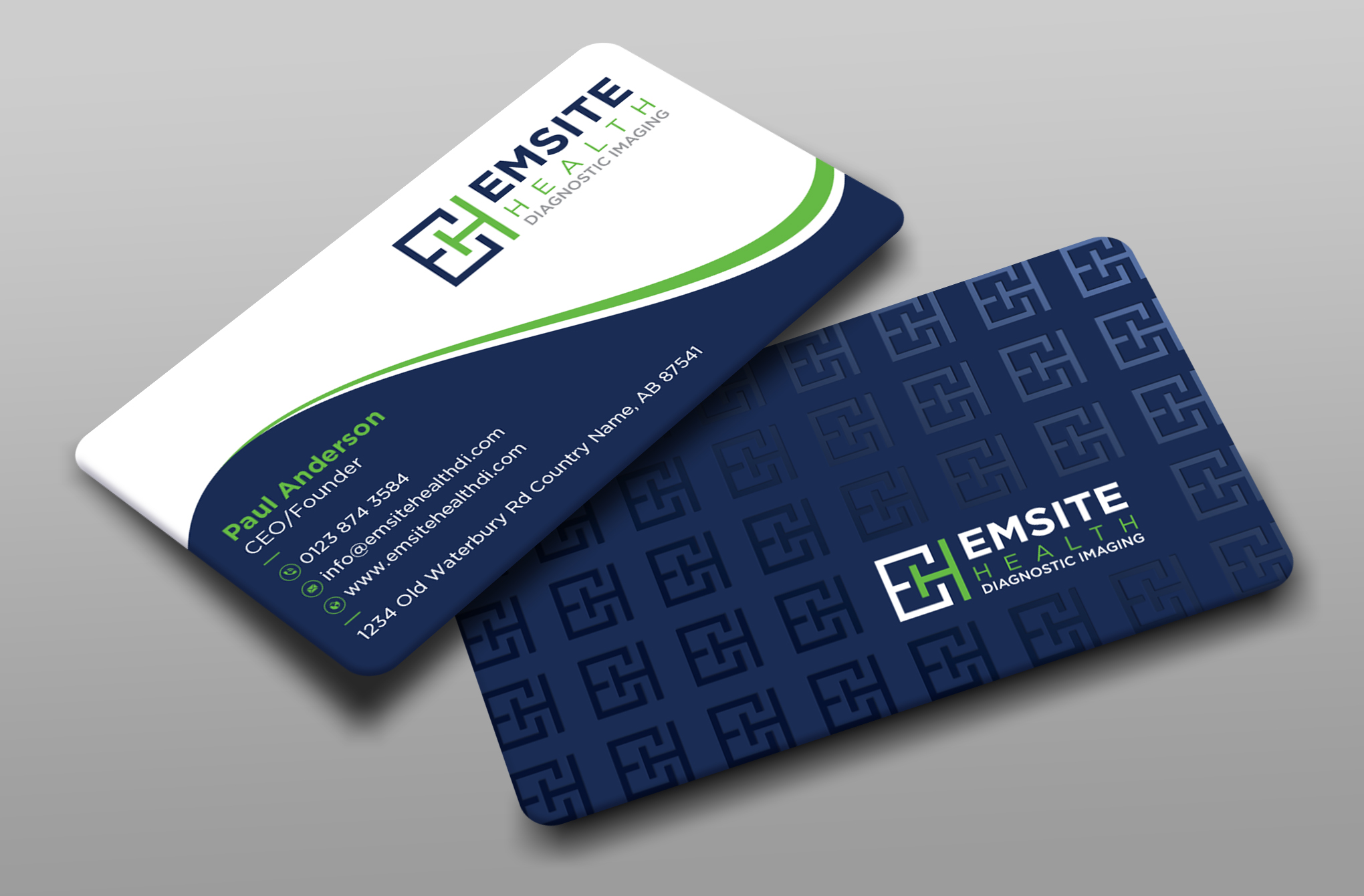 Business Card Design by Uttom 2 for Emsite Health | Design #30107608