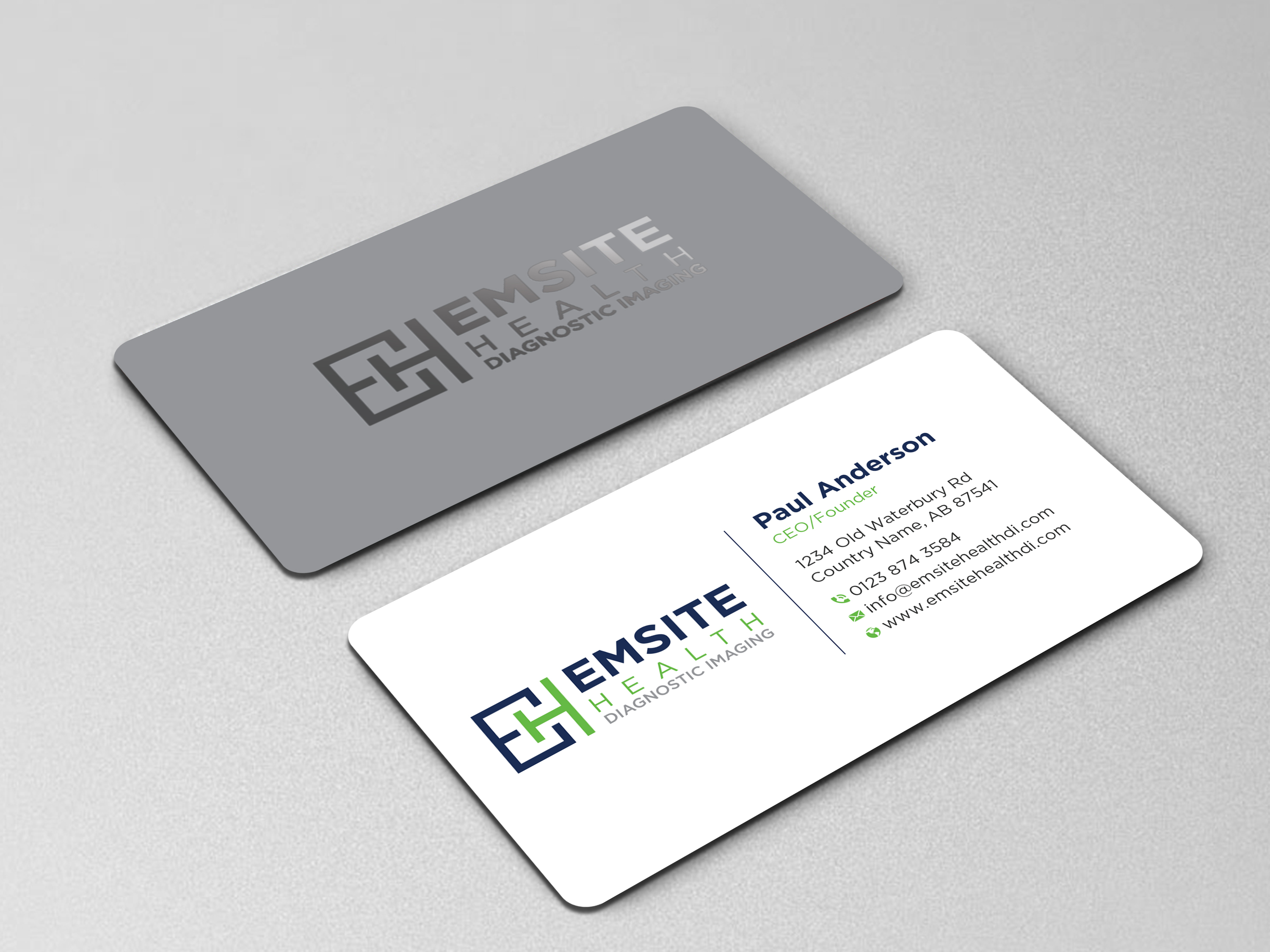 Business Card Design by Uttom 2 for Emsite Health | Design #30107610